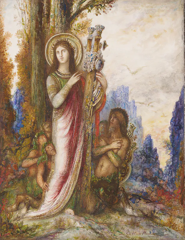 Poet And Satyrs (C. 1890-1895) by Gustave Moreau